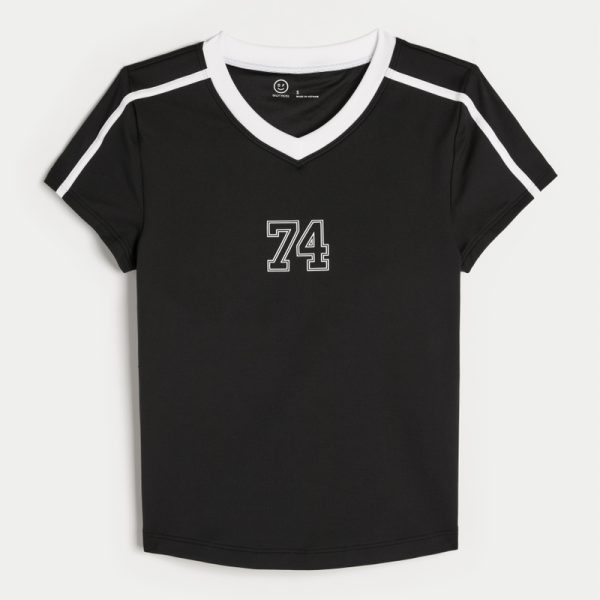 Gilly Hicks Active Graphic Baby Tee - black