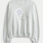 Easy 1990 Graphic Crew Sweatshirt - light heather grey