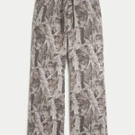 Bootcut Sweatpants - brown camo