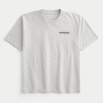 Boxy Heavyweight Logo Crew T-Shirt - light heather gray