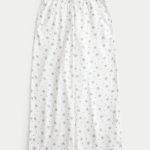 Baggy Flannel Pants - white pattern