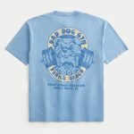 Boxy Lil Sandy Barbecue Graphic Tee - light blue