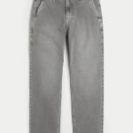 Olive Loose Jeans - dark grey