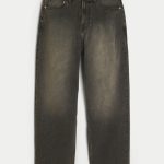 Dark Wash Baggy Painter Jeans - tinted washed black