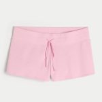 Gilly Hicks Cozy Waffle Mini Shorts - blush pink