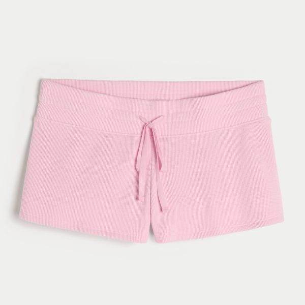 Gilly Hicks Cozy Waffle Mini Shorts - blush pink