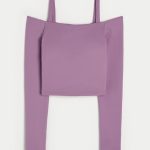 Gilly Hicks Active Recharge Off-the-Shoulder Top - dusty purple