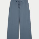 Gilly Hicks Baggy Cozy Waffle Pants - gray blue
