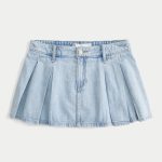 Camo Pleated Mini Skort - light