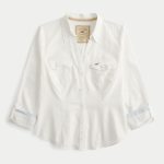Button-Through Icon Shirt - cloud white