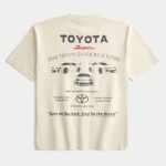 Boxy Heavyweight Leopard Print Dodge Hellcat Graphic Tee - dark cream
