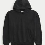 Baggy Cinch Hoodie - washed black