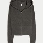 Gilly Hicks Zip-Up Sweater Hoodie - dark heather grey