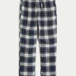 24/7 Straight Pajama Pants - navy plaid