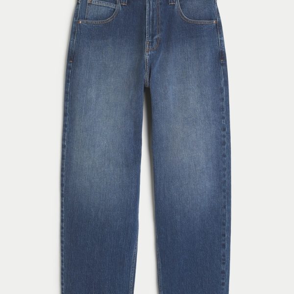 Washed Black Skater Baggy Jeans - dark