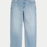 Leopard Print Baggy Painter Jeans - light