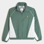 Rec & Leisure Division Graphic Windbreaker Jacket - green print