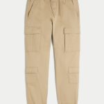 Relaxed Cargo Joggers - light khaki