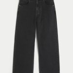 Medium Wash Super Baggy Jeans - washed black