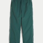 Baggy Track Pants - dark green