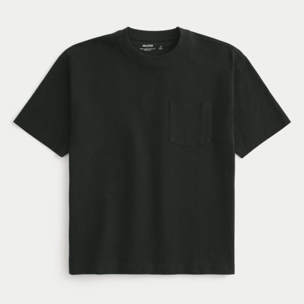 Heavyweight Boxy Crew T-Shirt - black