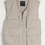 Mesh-Lined Festival Vest - tan