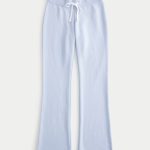 2001 Graphic Boot Sweatpants - dusk blue