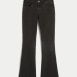 Low-Rise Light Wash Boot Jeans - washed black