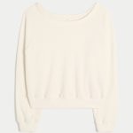 Gilly Hicks Waffle Off-the-Shoulder Top - cloud white