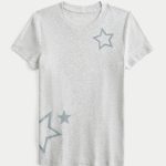 Angelic Graphic Baby Tee - light heather grey