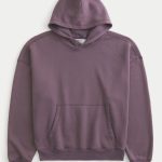 Baggy Cinch Hoodie - washed purple