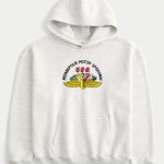 Boxy Dodge Viper Graphic Hoodie - light heather gray