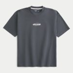 Boxy Logo Cooling Tee - dark gray