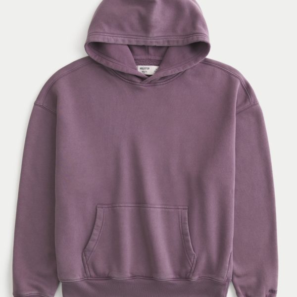 Boxy Hoodie - purple