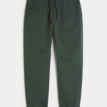 Relaxed Fleece Logo Joggers - dark olive