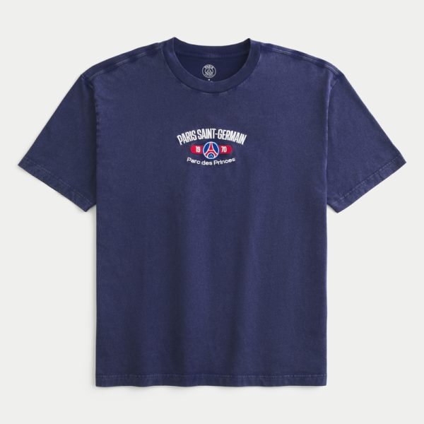 Oversized Arsenal Graphic Tee - washed navy