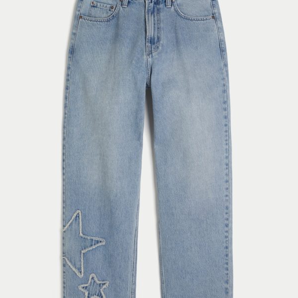 Light Wash Baggy Cargo Jeans - light