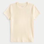 Camo Crew Baby Tee - ivory