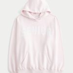 Oversized Senior Graphic Hoodie - light lilac