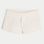 Gilly Hicks Cozy Waffle Mini Shorts - cloud white