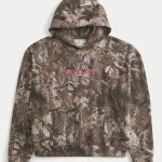 Boxy Dodge Viper Graphic Hoodie - lght brown camo