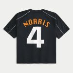 Boxy McLaren Graphic Soccer Jersey - black