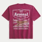 Arsenal Football Club Graphic Tee - washed dark red