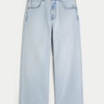 Medium Wash Super Baggy Jeans - light