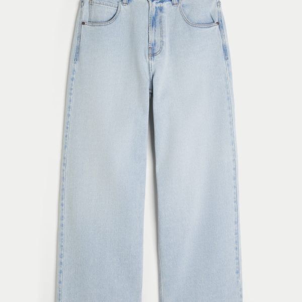 Medium Wash Super Baggy Jeans - light