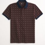 Icon Polo - burgundy pattern